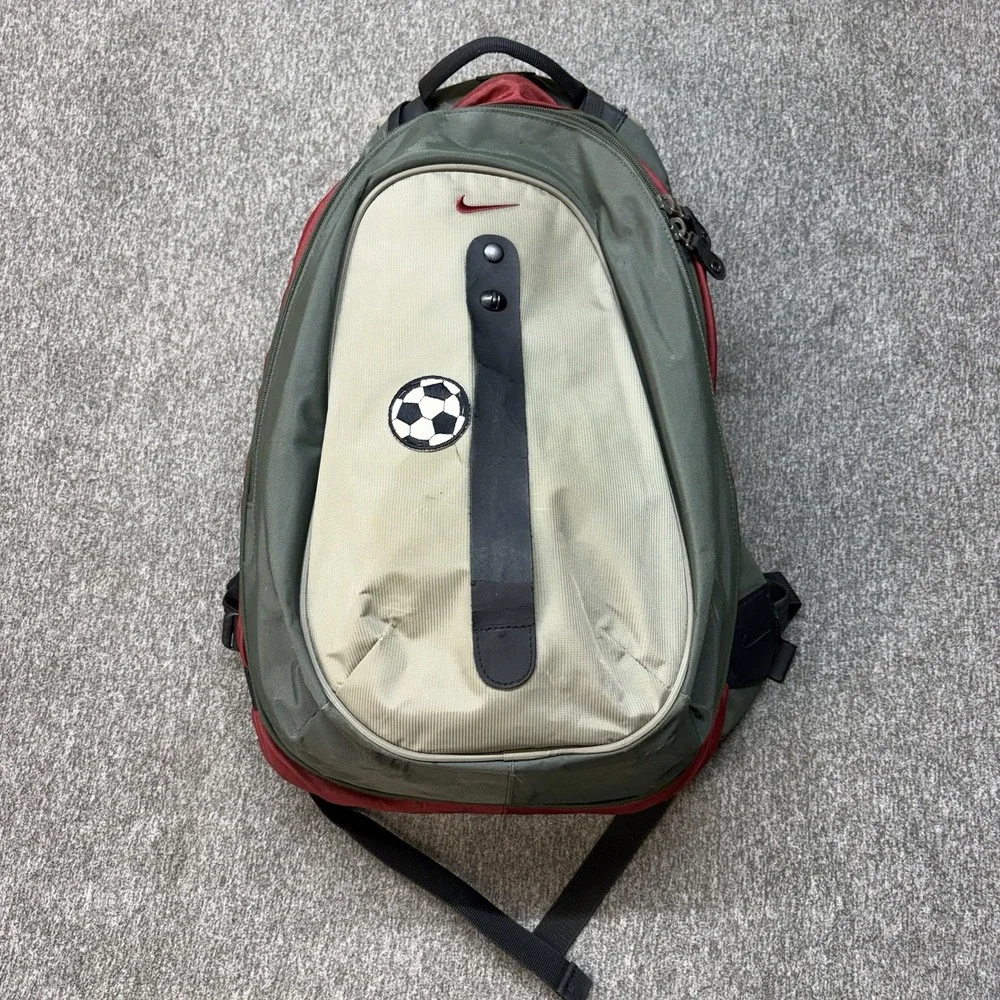 VTG Nike T90 Backpack Soccer Ball Carrier Gorpcore Utility Center Strap Rare